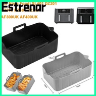ESTRENAR Air Fryer Baking Tray, Rectangle Silicone Air Fryer Basket, Reusable Air Fryer Mold Tray fo
