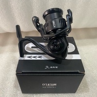 Reel ORCA Fishingpen 800 1000 Power Handle Reel Spool Shallow Longcast Black Matte