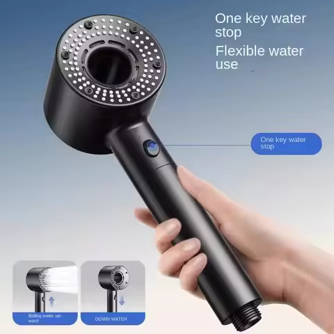Nano micro bubble hand shower supercharged beauty shower head