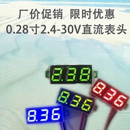 Miniature 0.93cm Digital Tube 2.5-30.0V Two-Wire Digital Display/Digital Voltmeter Head DC Voltmeter