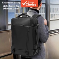 Expandable Travel Backpack with Built-in Vacuum Compression, 17.3-inch Laptop, Business