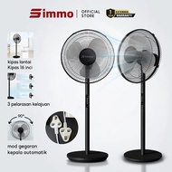 【Polands】SIMMO Stand Fan 16 Inch 3 Levels Adjustable Powerful Airflow Quiet Operation Home Office Us