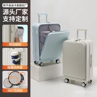Suitcase Water Cup Holder Open Luggage Charging Source Factory Front Suitcase Front Open Trolley Cas