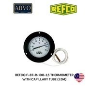 REFCO F-87-R-100-1,5 THERMOMETER WITH CAPILLARY TUBE (1.5M)