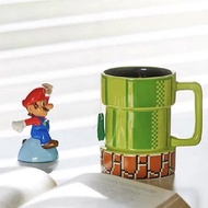 Molly Preferred Mario Pixel Mug Creative Coffee Cup Game Wear Mouth Ladder Water Green Channel 1G0V