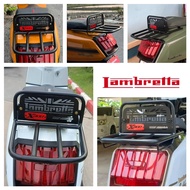 Rack ท้าย Lambretta X300 logo สีแดง ราคาลดพิเศษจนของหมด RED LOGO it is on Fire 🎲z🎲