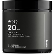 Toniiq 99%+ 20mg Supplement - Ultra High PQQ 20mg Concentrated Formula - PQQ 20 mg 120 Capsules - Py
