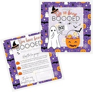 You’ve Been Booed Fall Halloween Door Signs Boo Your Neighbors Game | 25 pk 8x8” Flyers | Leave on P
