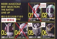 Bandai 幪面超人頭像 假面騎士頭像 Rider Mascolle Best Selection 対決編 