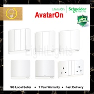 [SG SELLER] Schneider Electric AvatarOn Antibacterial - White
