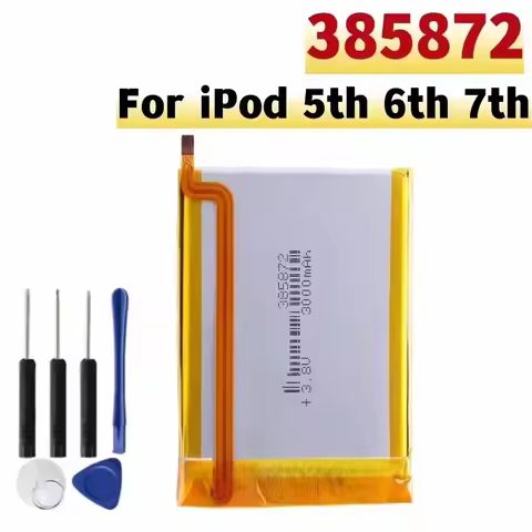 385872 Battery For iPod 5th Gen Video 30gb iPod 6th Gen Classic 80gb 120gb 7th Gen 160gb Batteries +