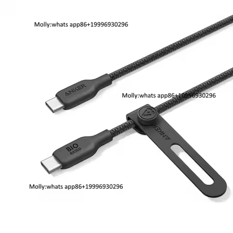 Anker 544 Cable USB C to USB C Cable (240W, 6 Ft) Bio-Braided USB C Charger Cable Fast Charge for Ma