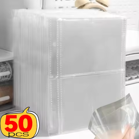 5-50Pcs Double-Sided A5 Photo Album Binder Sleeves 4 Slot Refill Inner Trading Gaming Card Pocket Sh