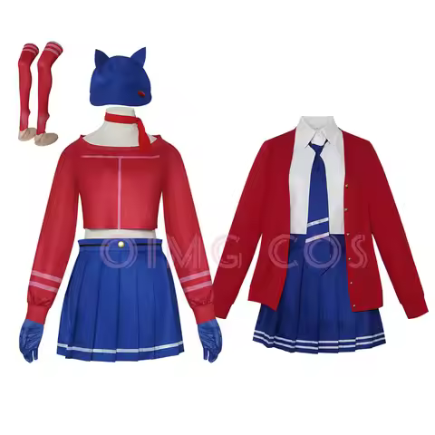 MiSide Mita Cosplay Costume Uniform Jacquard Fabric Anime Chinese Style Halloween Costumes for Women