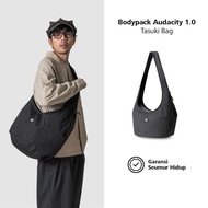 Bodypack Audacity 1.0 Tasuki Bag Practical Stylish Travel Work College Sling Bag 17 L - Black