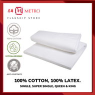 Snowdown 100% Latex Mattress Topper | Made of 100% Cotton | Available in Single, Super Single, Queen &amp; King