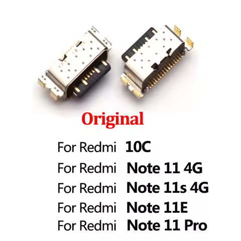 10Pcs New For Xiaomi Redmi 10C / Note 11 11S 11E Pro USB Charging Port Connector Charge Jack Socket