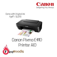 Canon PIXMA E410 All In One Color Inkjet Printer ( Print , Scan , Copy )