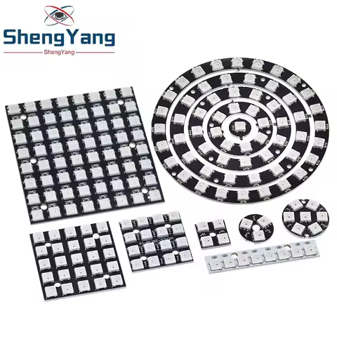 4 8 12 16 channel WS2812 WS2812B WS 2811 5050 RGB LED Lamp Panel Module 5V 1Bit 4Bit 8Bit 12Bit 16Bi