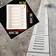 Cement Ditch Cover Plastic Mold Sewer Drain Prefabricated Floor Drain Ditch Template Cement Cover Gr
