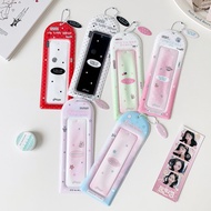 Y2K Fashion Korean Vertical Life 4-Grid Card Holder Girl Idol Polaroid Photo Storage Card Bag Pendan