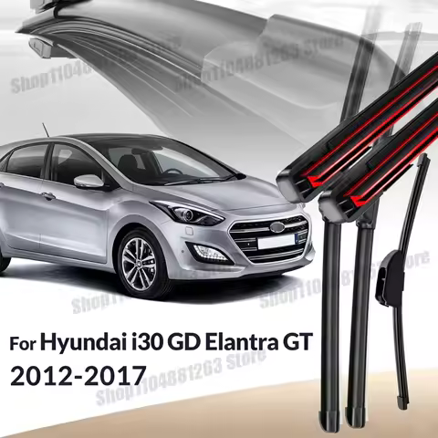 26"+14"+13" Wiper Blades Set All Weather Replacement Parts For Hyundai I30 GD Elantra GT 2012-2017