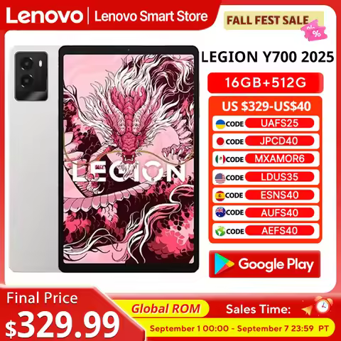 Lenovo LEGION Y700 2025 Gaming Tablet Global ROM 8.8-Inch 2K Display Snapdragon 8 Gen 3 Android 6550