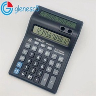 GLENES 12 Digits Calculator, Battery Powered Large Screen Display Mechanical Calculator, Gift Practi