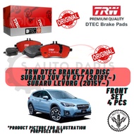 SUBARU XUV XV GT7 (2018Y~) / SUBARU LEVORG (2015y~) (FRONT) TRW DTEC DISC BRAKE PAD (1SET =4PCS)