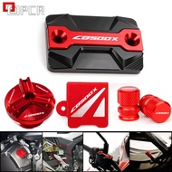 CB500X Motorcycle Accessories Rear Front Brake Fluid Reservoir Cover For HONDA CB 500X CB500 X Engin