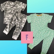 Kids Playset Pyjamas Pajamas Short Sleeves Long Pants Baju Tidur  Baju Harian Kanak-Kanak Army Askar