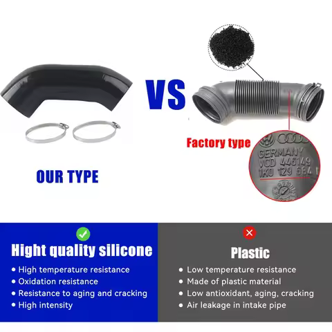 Silicone intake hose For VW Audi Skoda 1.8 TSI 2.0 TSI EA888 2 gen 1KD129684 1K0129684L