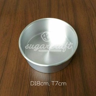 [ ] Round press pan without joints 18cm H7cm