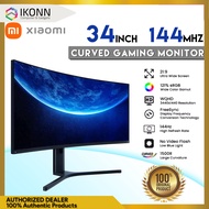 Xiaomi Mi Curved Gaming Monitor 34" XMMNTWQ34 Curved Gaming Monitor - 121% sRGB, 144Hz High Refresh Rate, 1500R Curvature, Black | MI Redmi G34WQ 34inch 180Hz Curved Gaming monitor