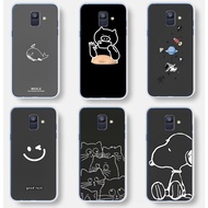 For Samsung galaxy a8 2018 A8 Plus 2018 A6 2018 Soft Silicone TPU Casing phone back Case