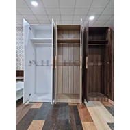 (3 Warna) 180cmT / 2 Pintu Doors Hanger Hanging (Almari Kabinet Kayu Pakaian Baju) Wooden Wardrobe Cabinet / Almari Baju