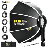SMDV Flip 28 32 Quickly Release Parabolic Out Door Softbox for Photography Studio Lighting Profoto A
