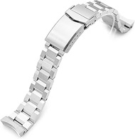 19mm Hexad III Watch Band Compatible with Grand Seiko 44GS SBGJ231 SBGJ235, Stainless Steel, Man's size, Modern