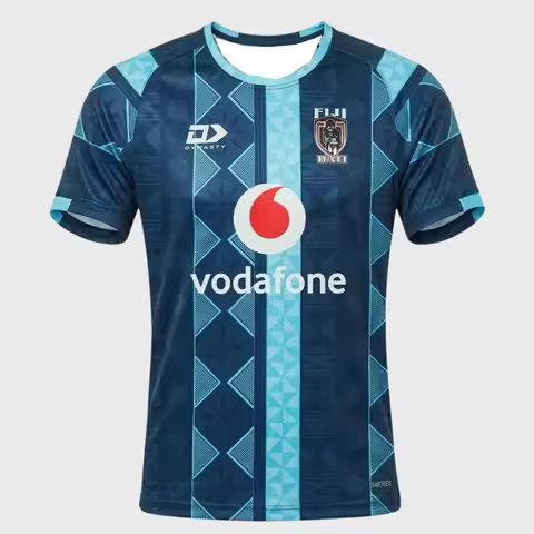 2026 New Fiji Bati Vodafone Rugby League Jersey Men's Sportswear Y2K T-shirt Oversize Suitable for D