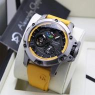 JAM TANGAN PRIA ALEXANDRE CHRISTIE AC6295 AC 6295 OTOMATIS YELLOW