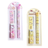 Small Auditorium Sanrio Card Stationery 5 Items Set Kitty Pudding Dog