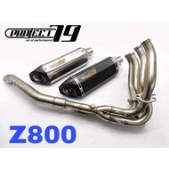 Project79 Exhaust Kawasaki Z800 Full System Piping Manifold Stainless Steel Z 800 Ekzos Muffler Moto