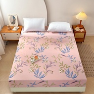 Abraca Dabra Fitted Bed Sheet Flower printed bed sheets Soft Mattress Dust Cover With Elastic Rubber Single/Super Single/Queen/King 4 Size