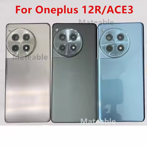 Oneplus12R Housing For Oneplus 12R One Plus Ace 3 Glass Battery Back Cover Repair Replace Door Phone