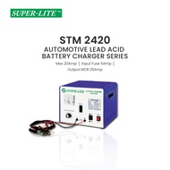 SUPER-LITE STM2420 Automotive Lead Acid Battery Charger 12Vdc~24Vdc - Max Charging Current up to 20A