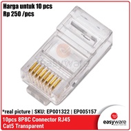 10pcs RJ45 Cat5 Cat5e Ethernet Connector RJ 45 RJ45 8P8C RJ45 Connector