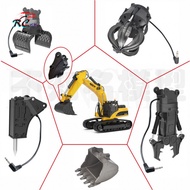 Huina 580 592 593 594 1/14 Excavator metal bucket accessory quick-change clamp grab wood breaker cou
