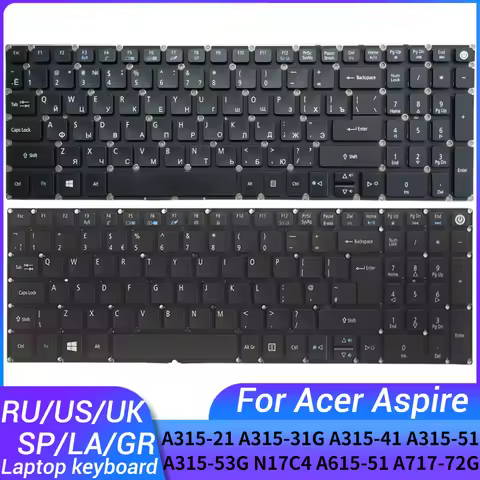 NEW For ACER Aspire 5 A517 A517-51 A515 A515-51 A515-51G A515-41 A515-41G Russian/US/UK/Spanish/Lati