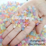 (Per Pack 10gr) bean glass beads / bean jelly / bean beads