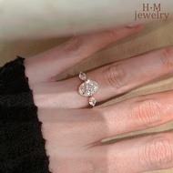 Exploding marquise cut pigeon eye ring - high-end, unique design, affordable luxury, stackable ring,